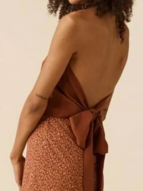 VETTA Halter Wrap Shirt- XS
